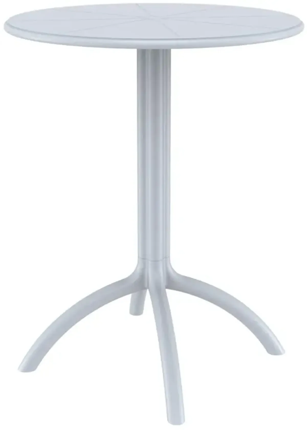 Compamia Octopus Round Bistro Table Silver Gray