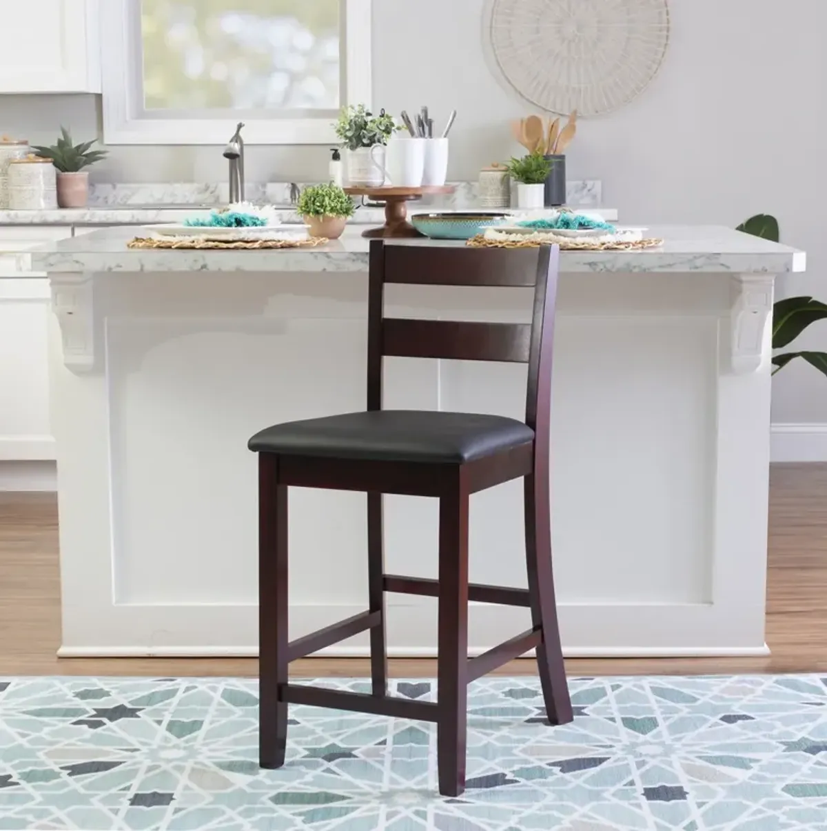 Linon 24 Inch Triena Soho Counter Stool