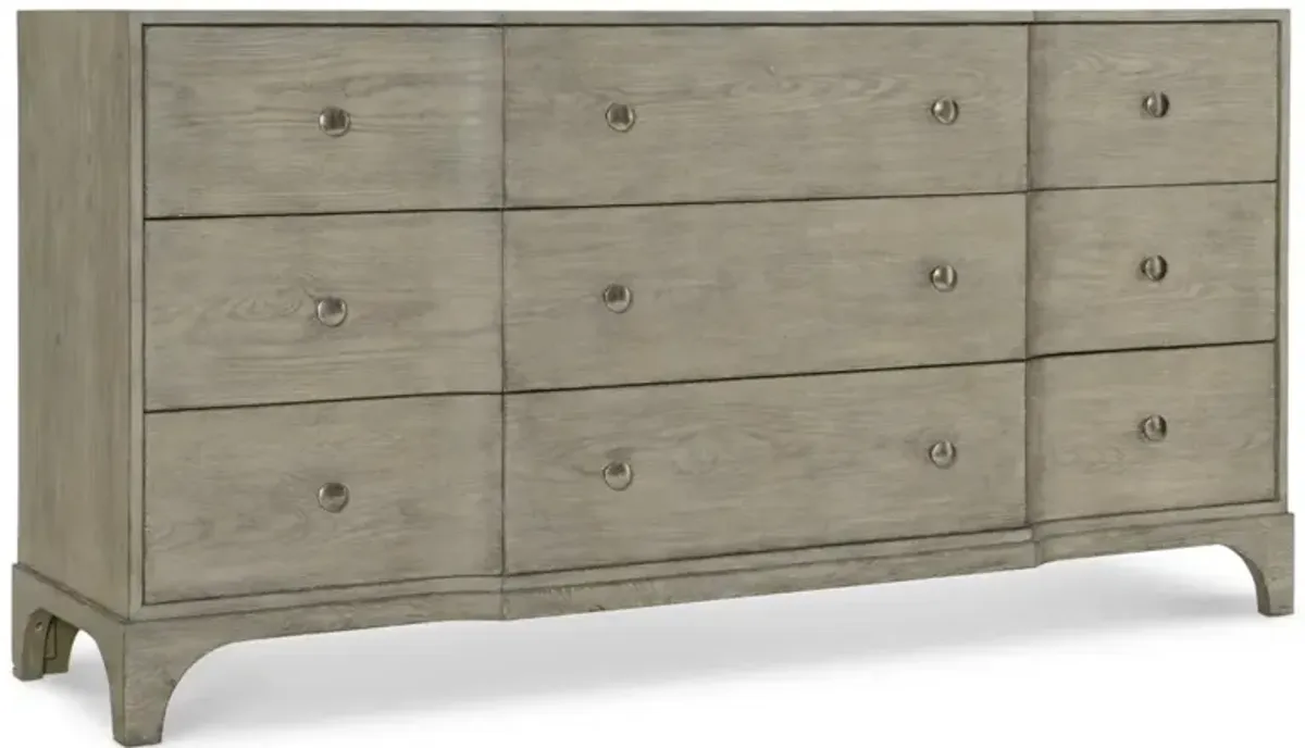 Bernhardt Albion Pewter 9-Drawer Dresser