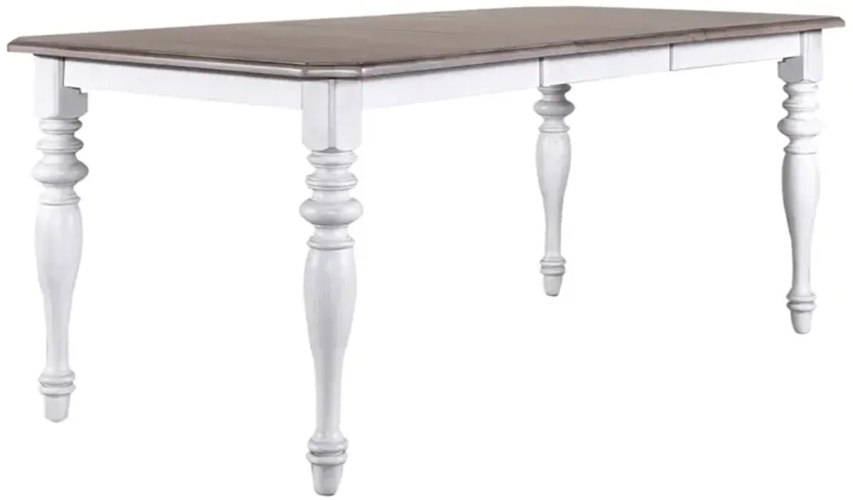 Liberty Furniture Ocean Isle 7-Piece Antique White Rectangular Casual Dining Table Set