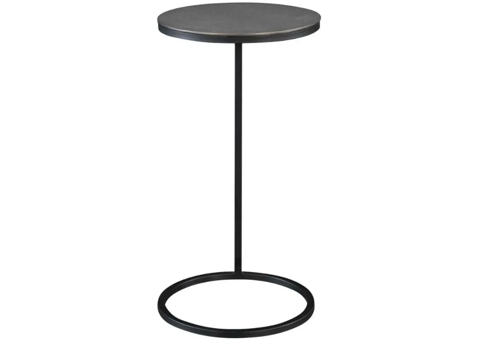 Uttermost Brunei Black/Nickel Accent/Drink Table