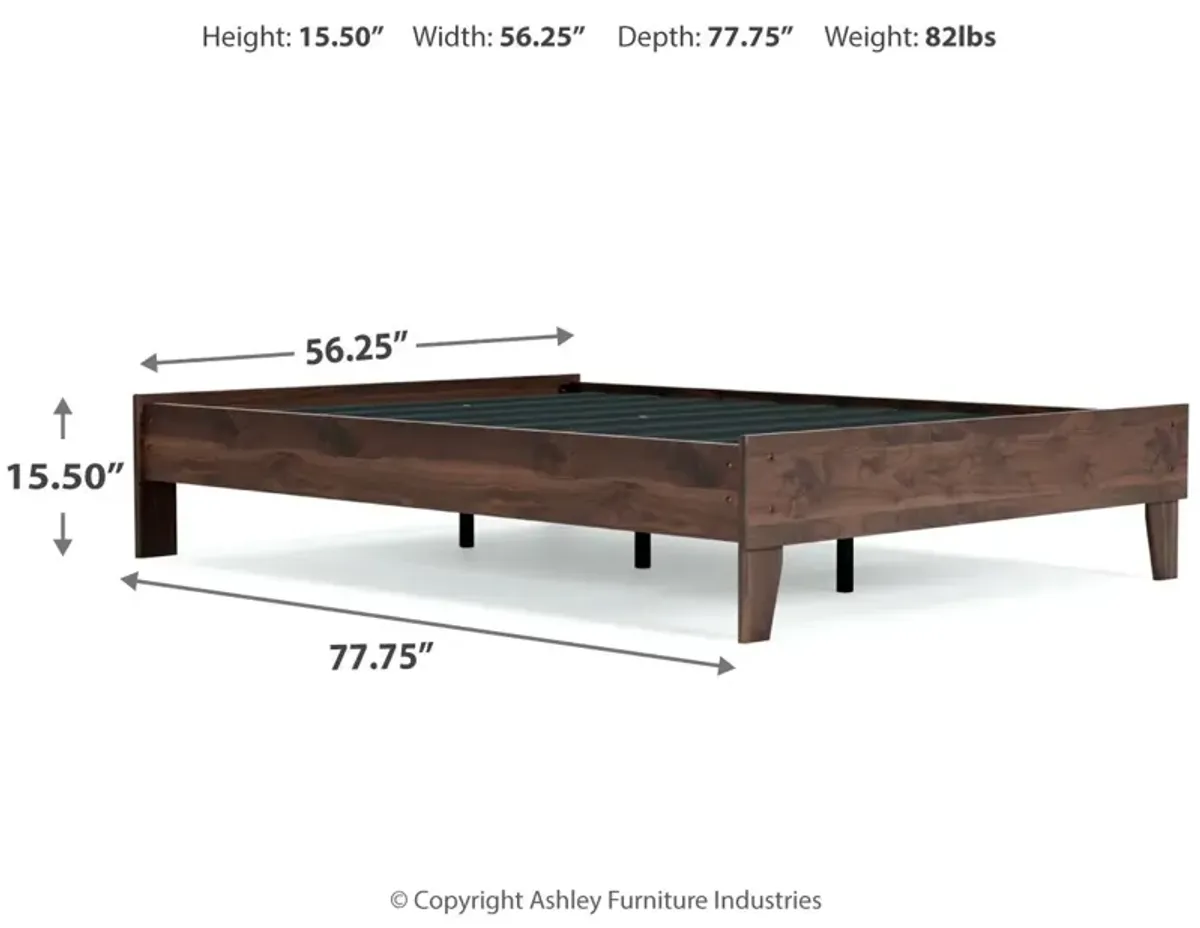 Ashley Calverson Mocha Full Platform Bed