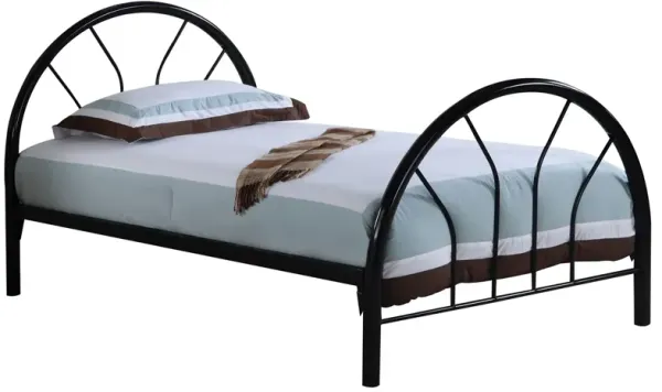 Coaster Marjorie Metal Twin Open Frame Bed Black