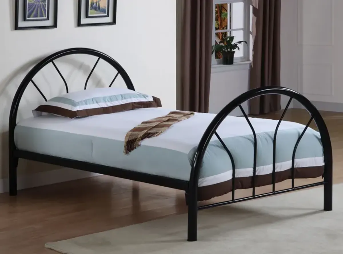 Coaster Marjorie Metal Twin Open Frame Bed Black