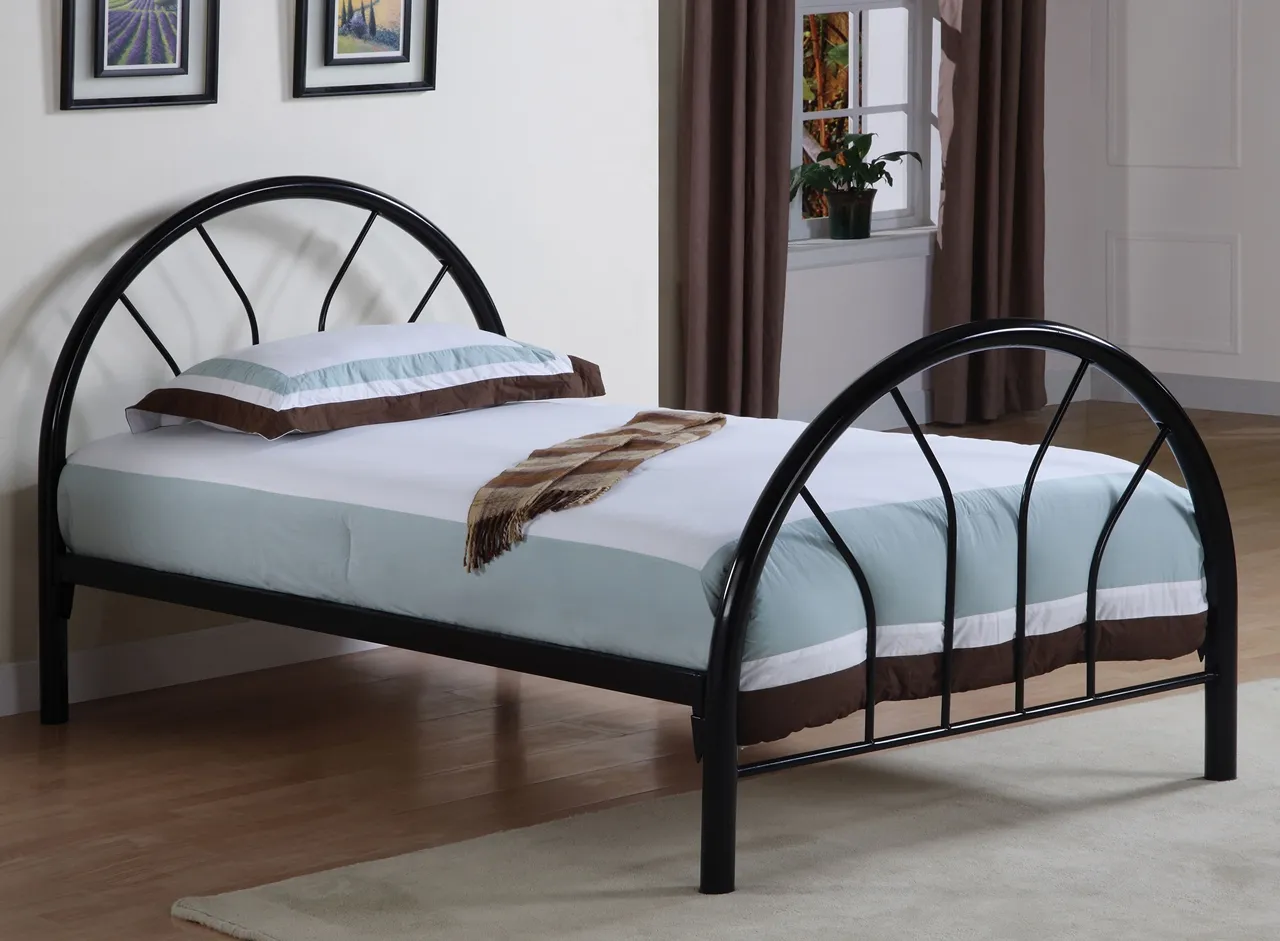 MARJORIE TWIN METAL BED BLACK MARJORIE YOUTH BED