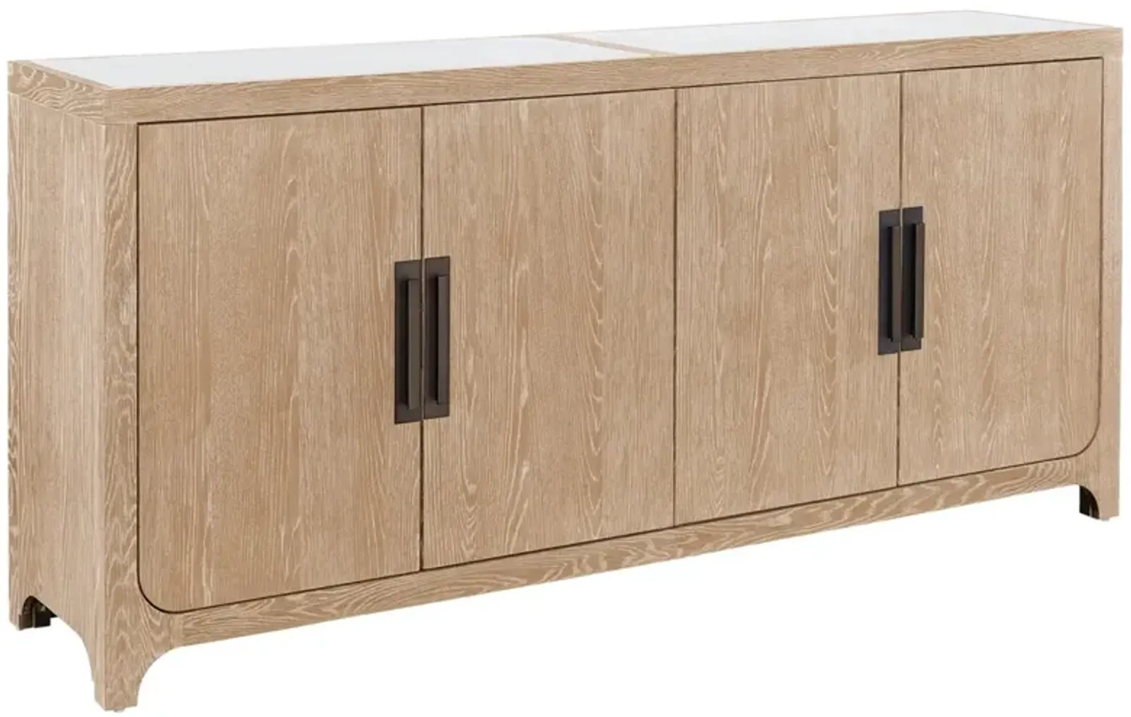 Universal Modern Farmhouse Blair Rustic Oak Credenza Sideboard