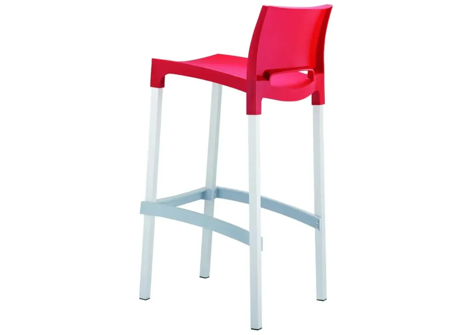 Compamia Gio Outdoor Bar Stool Red