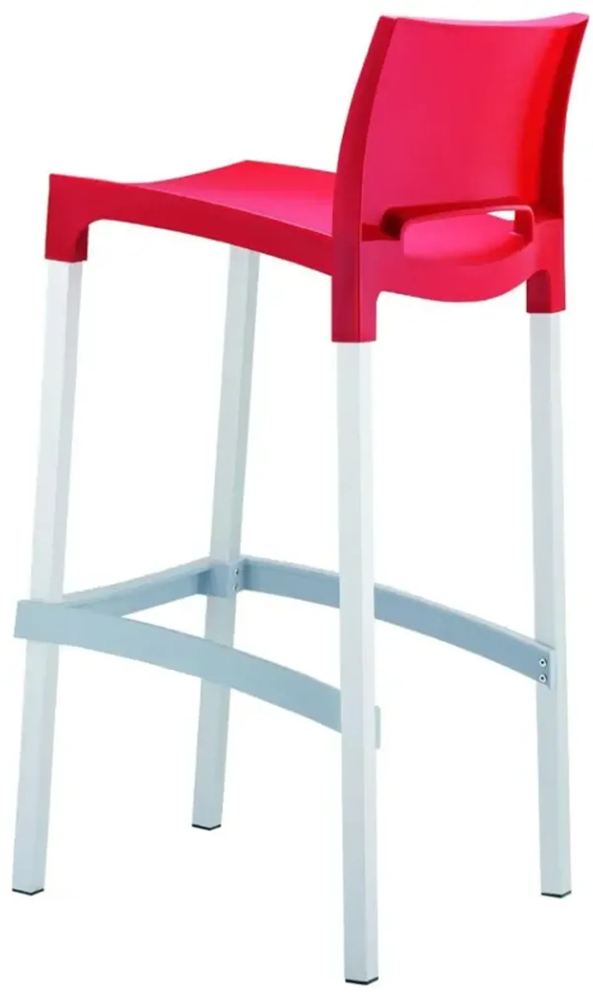 GIO OUTDOOR BAR STOOL RED