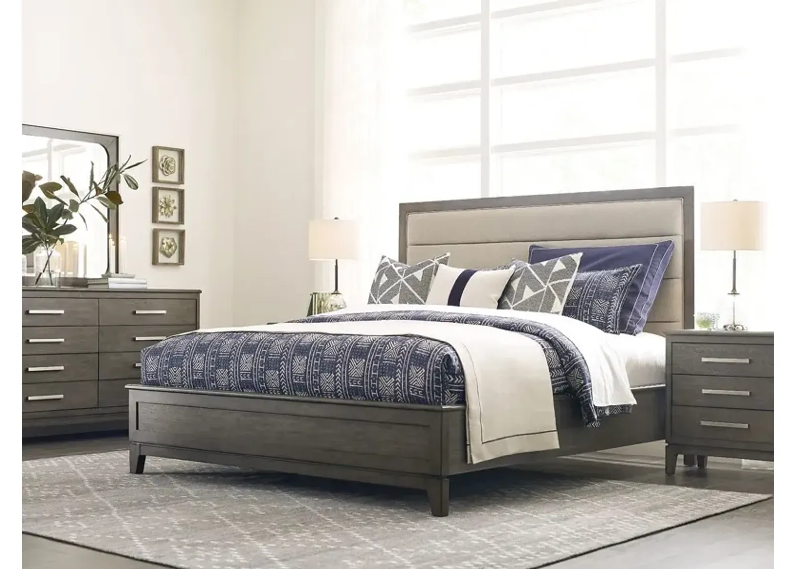 Kincaid Cascade Ross Upholstered Panel Queen Headboard