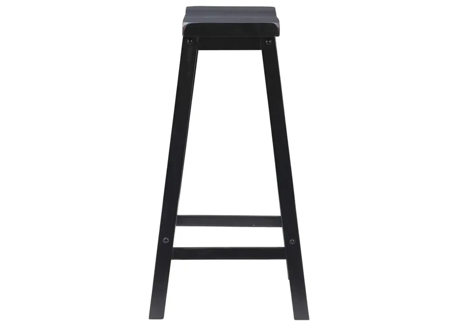 Powell Antique Black with Sand Through Terra Cotta Bar Stool