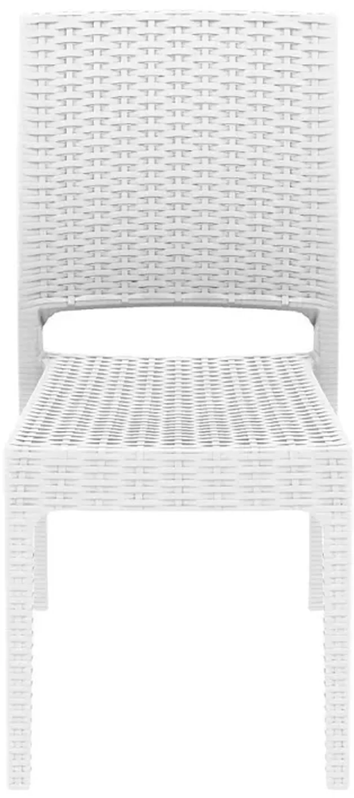 Compamia Florida Resin Wickerlook Dining Chair White