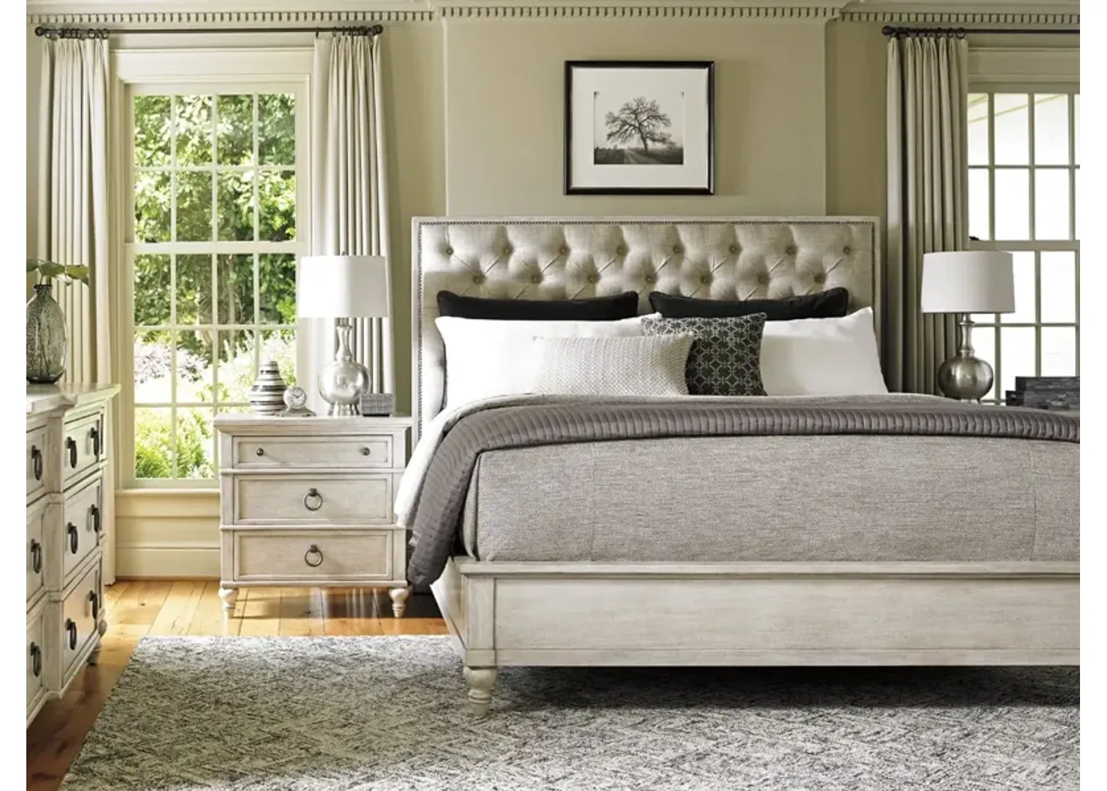 Oyster Bay by Lexington Sag Harbor Tufted Upholstered Bed California King