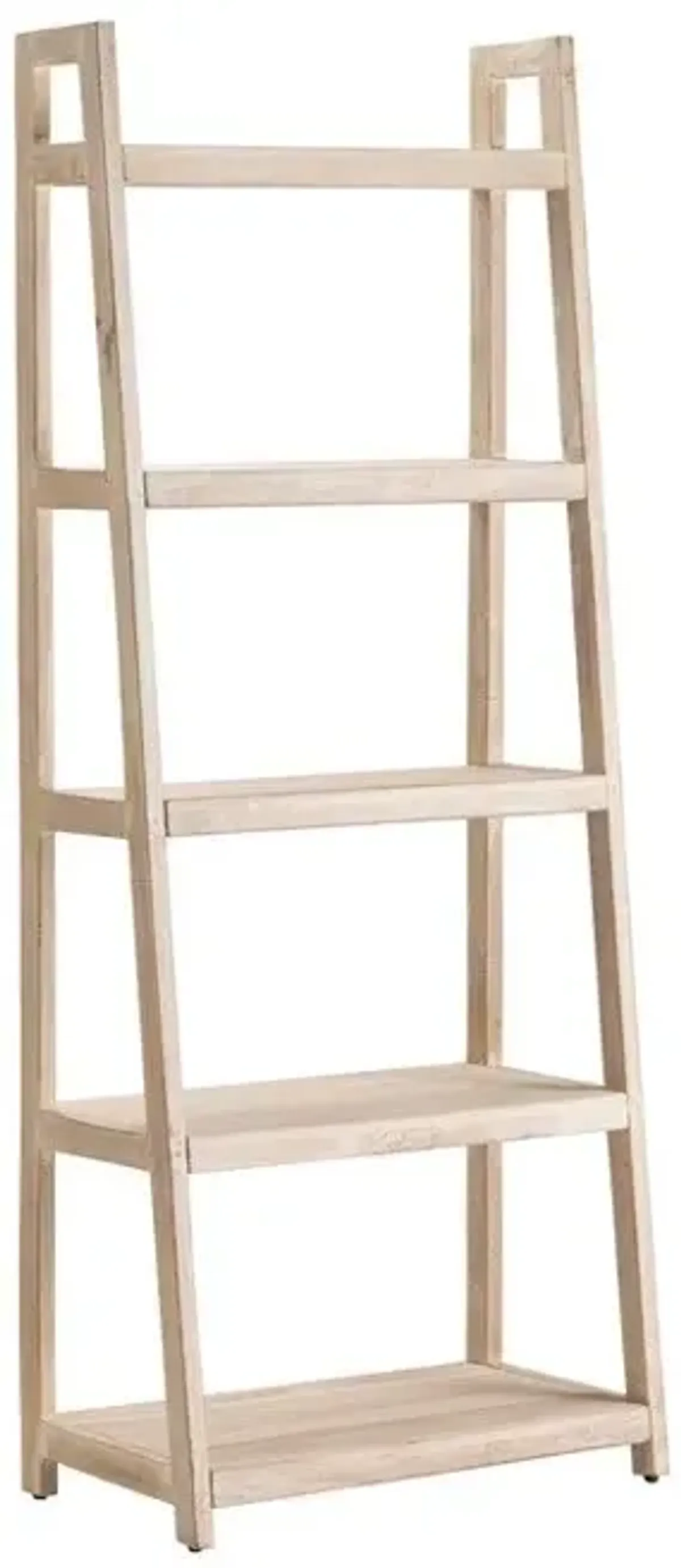 Crestview Bengal Manor White Wash Angled Etagere