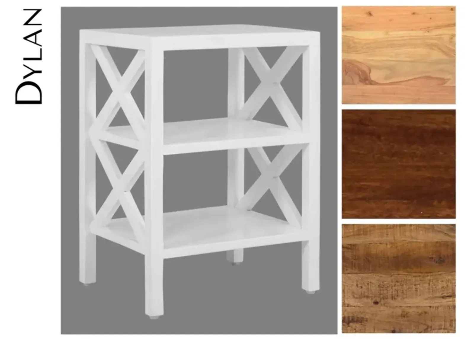 Jofran Dylan X Side Accent Table Natural