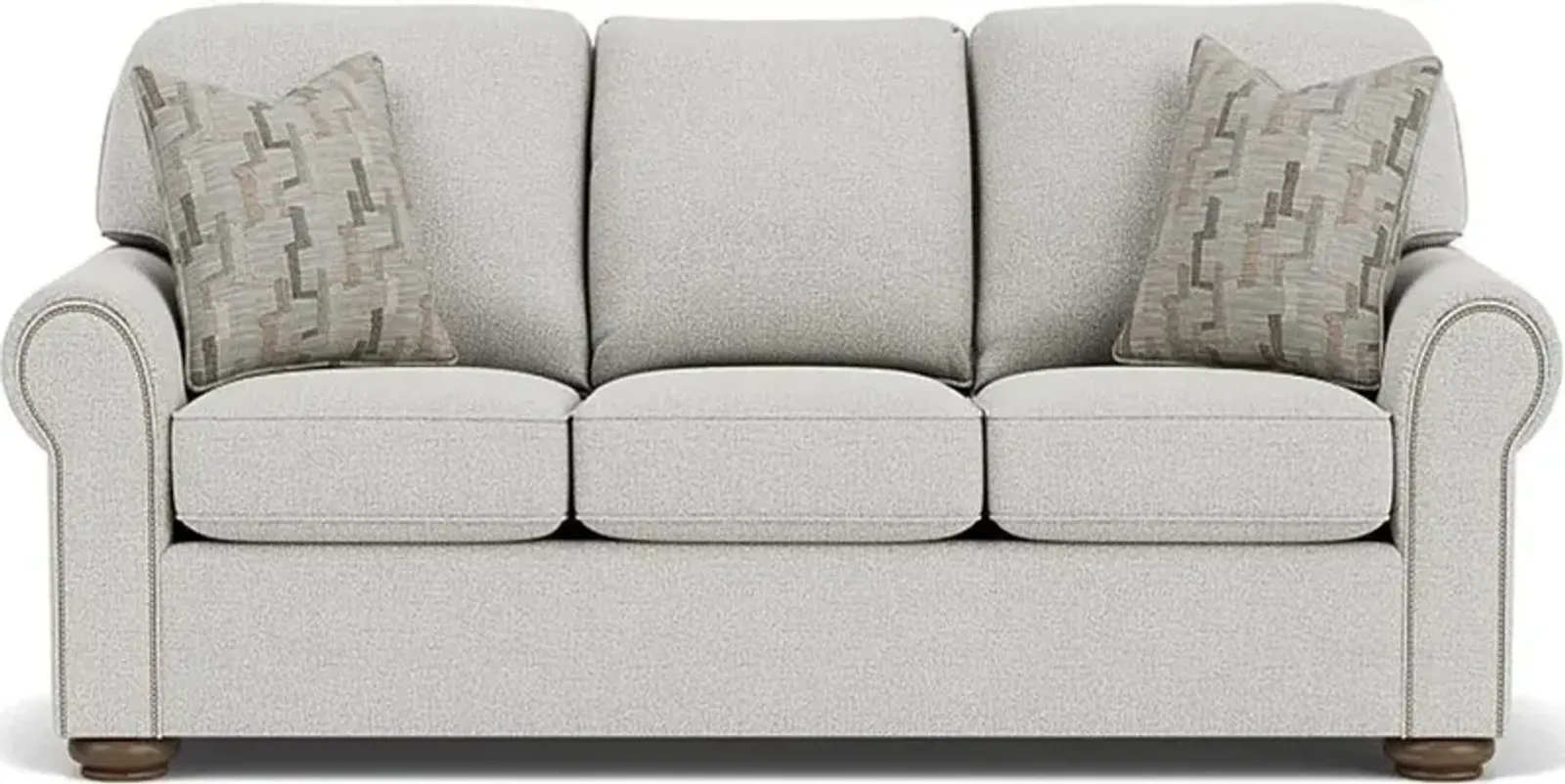 Flexsteel Preston Silver Glacier Sofa