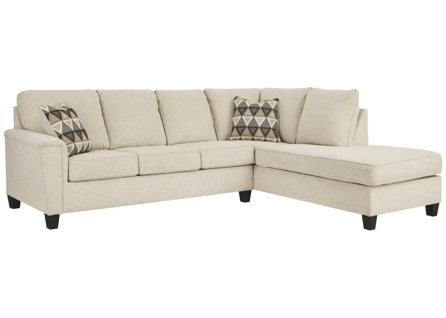 ABINGER 2-PIECE SECTIONAL WITH CHAISE NATURAL SIGNATURE DESIGN