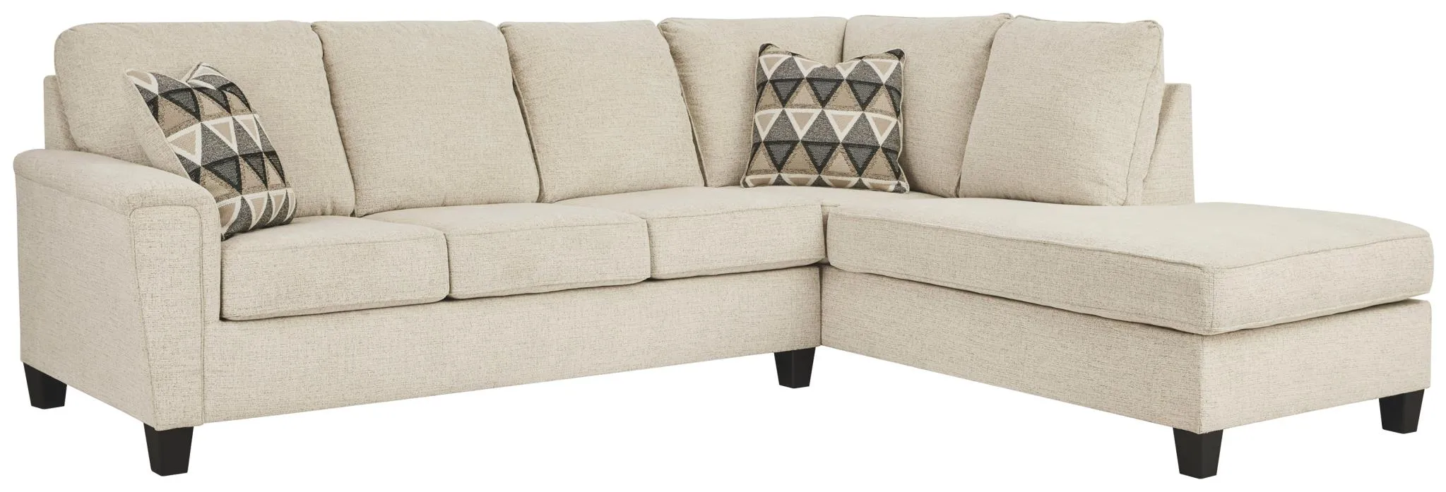 ABINGER 2-PIECE SECTIONAL WITH CHAISE NATURAL SIGNATURE DESIGN