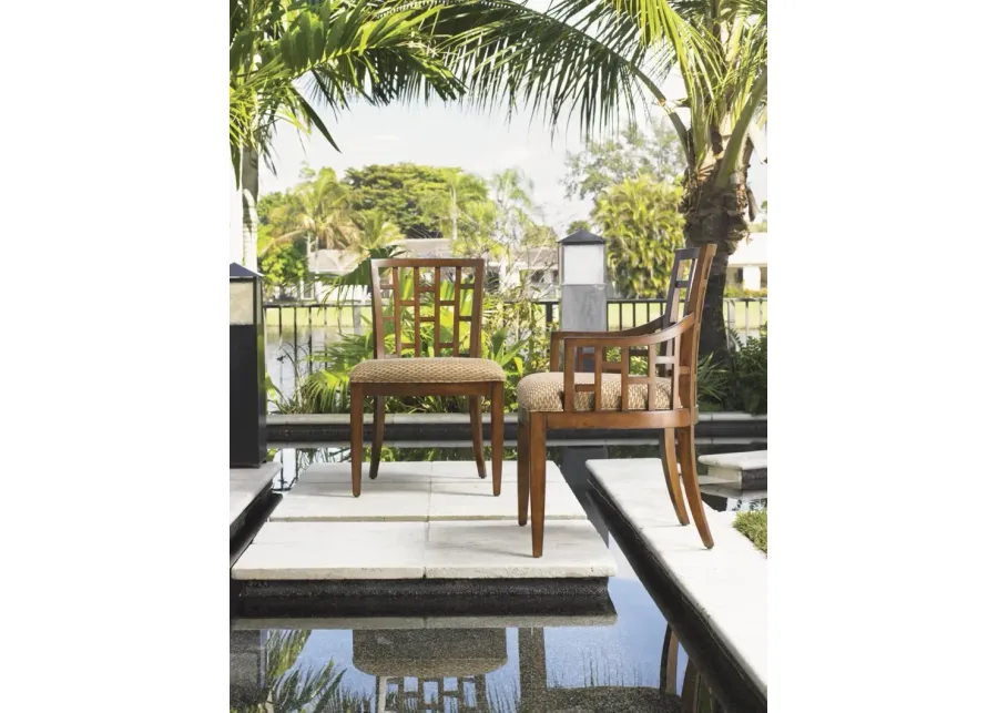 OCEAN CLUB LANAI SIDE CHAIR - BALI BROWN