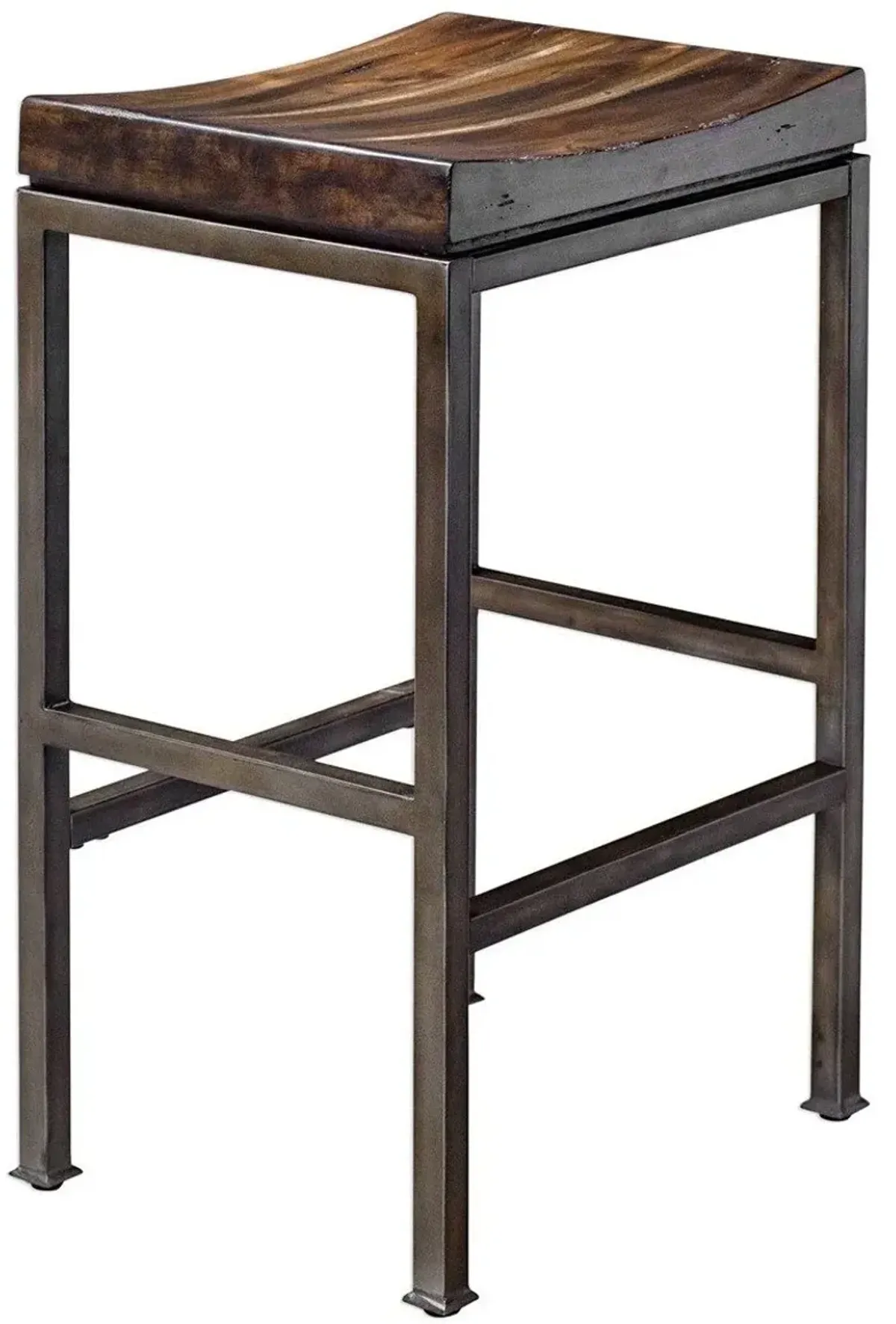 Uttermost Beck Dark Walnut Bar Stool