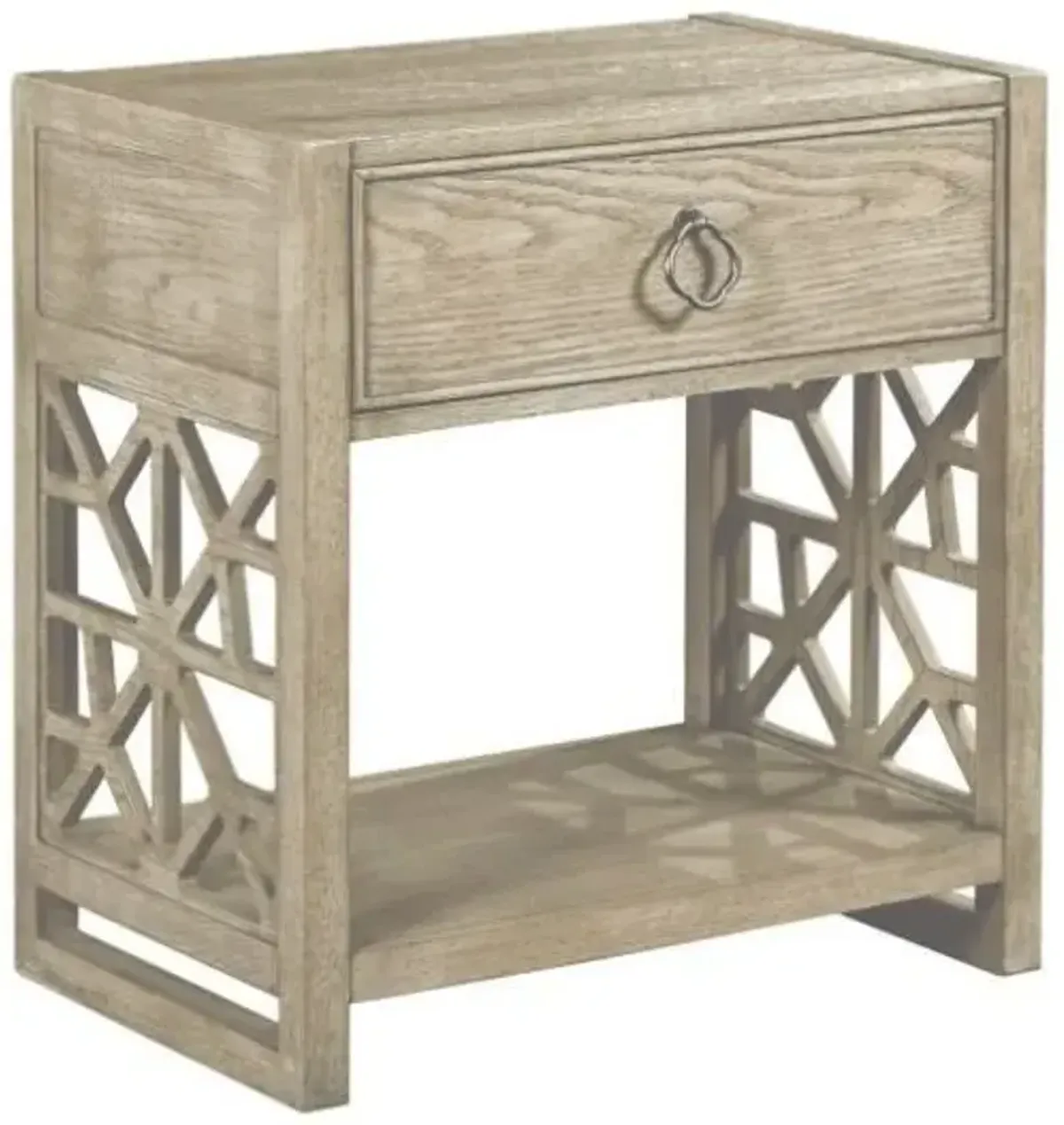 American Drew Vista Oyster Delray Open Nightstand