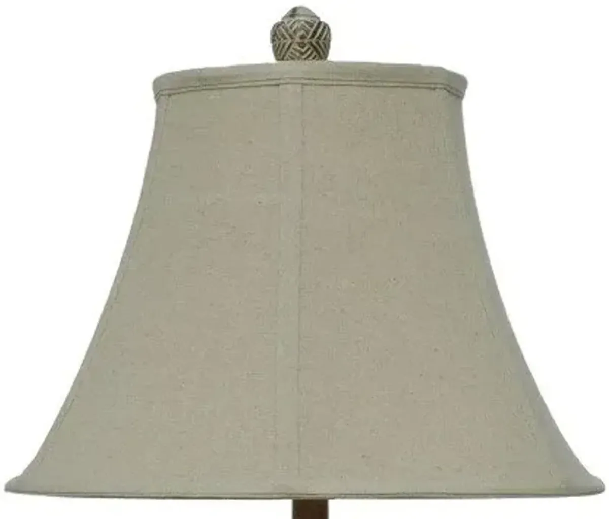 Crestview Cypress Black/Green/Pickled Pine Table Lamp