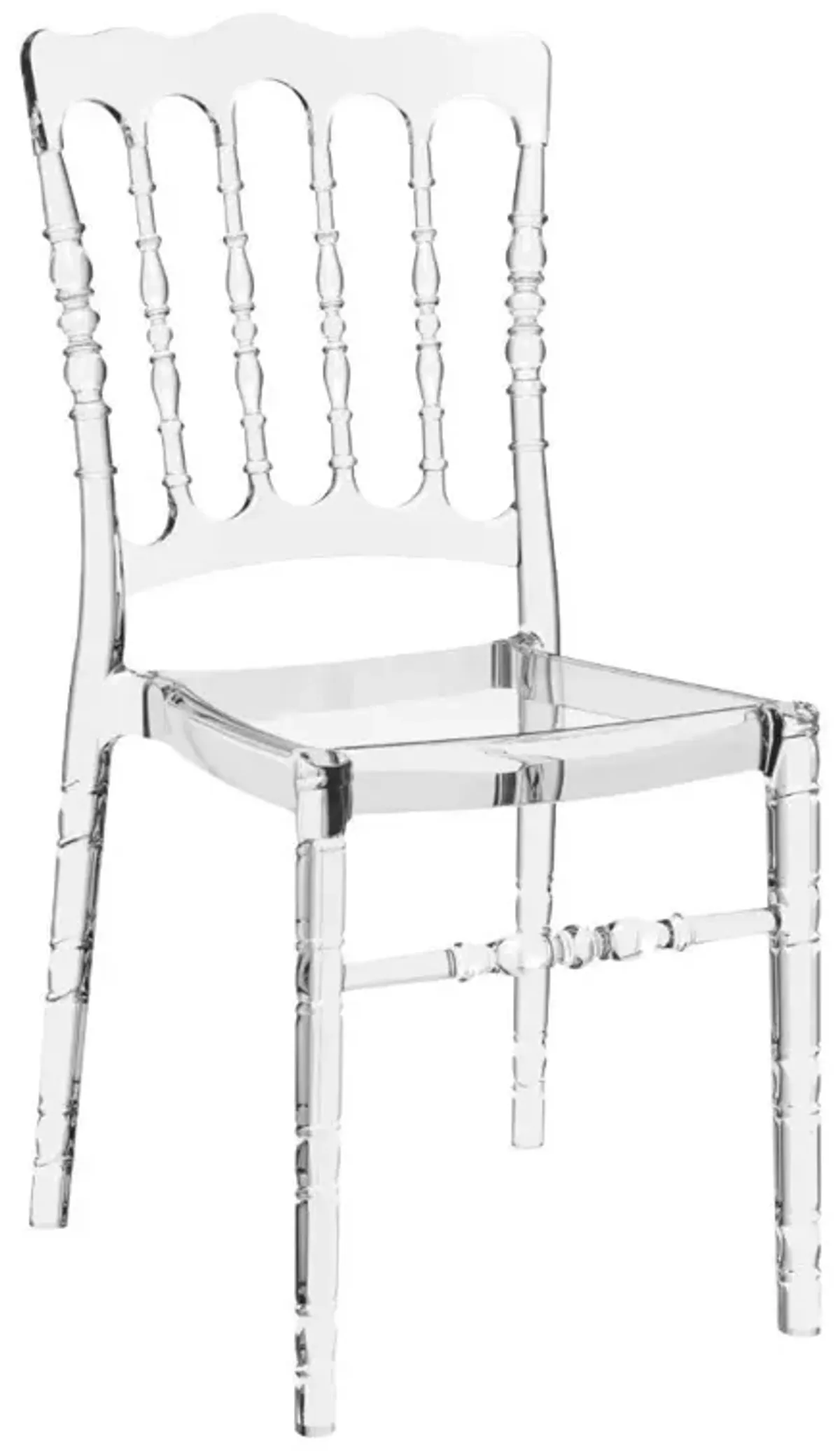 Compamia Opera Polycarbonate Dining Chair Transparent Clear