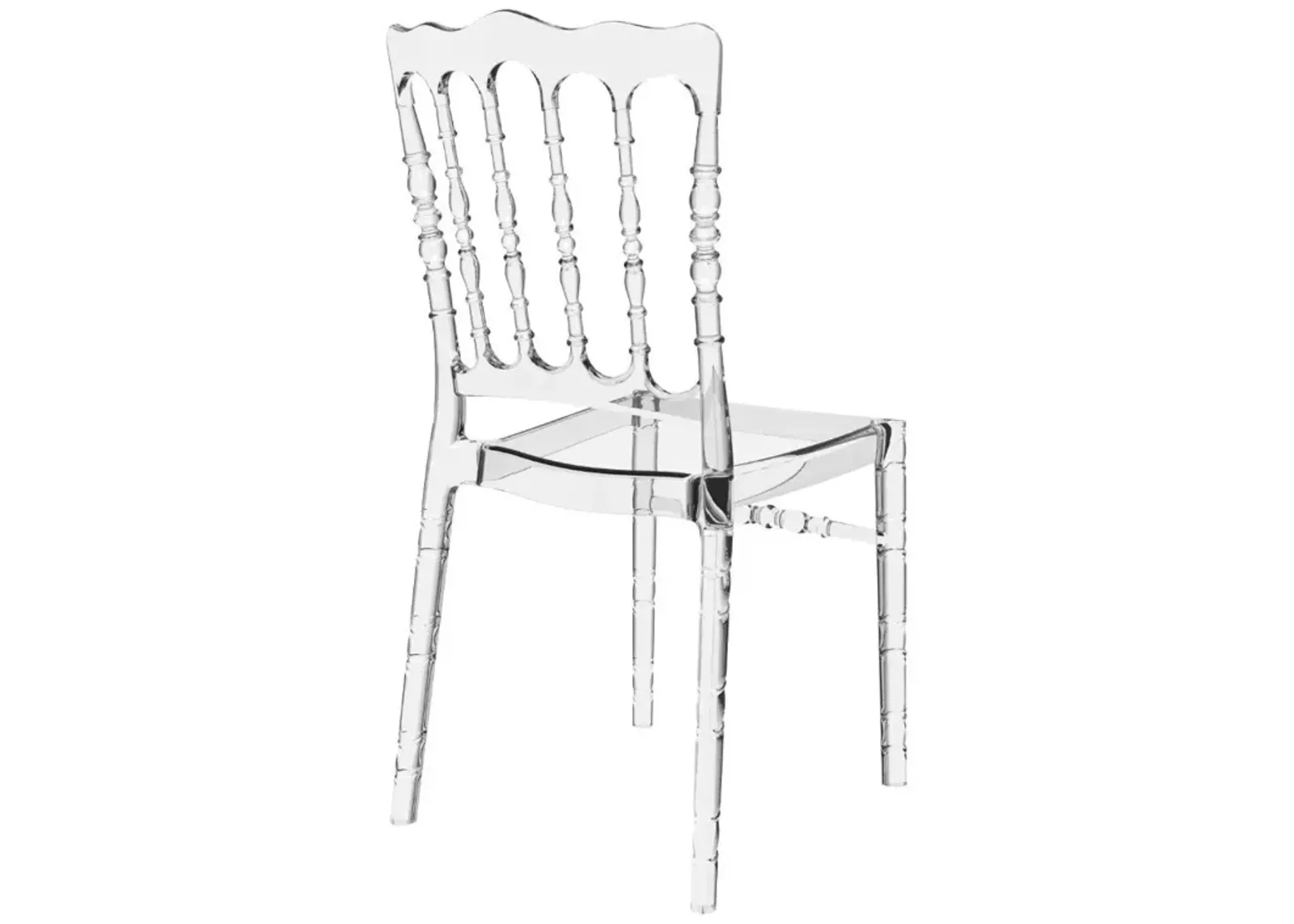 Compamia Opera Polycarbonate Dining Chair Transparent Clear