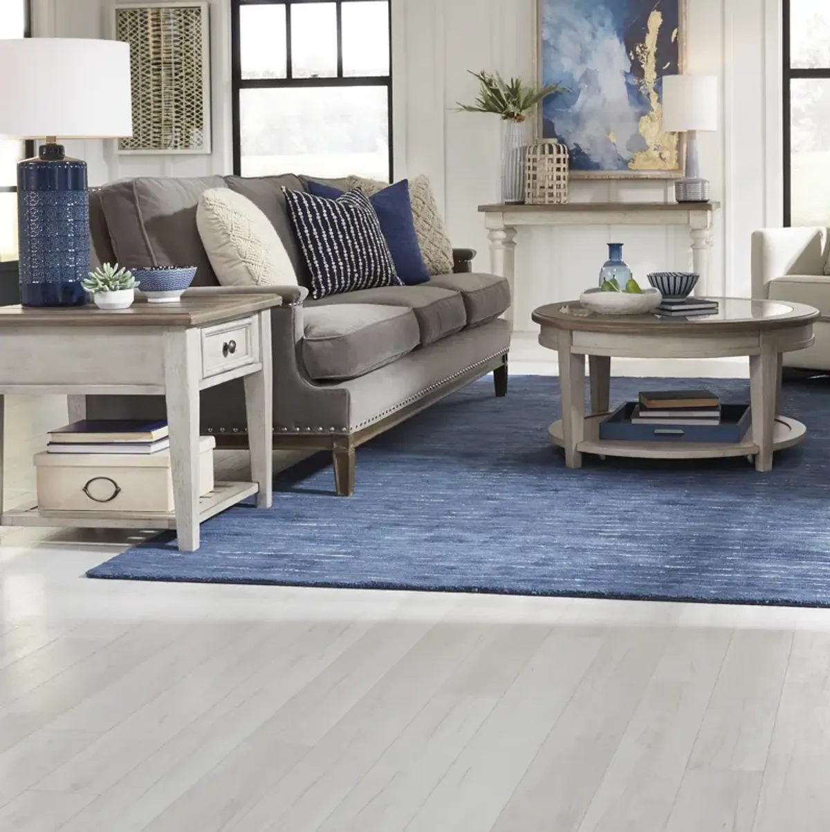 Liberty Furniture Heartland 3-Piece Antique White Alternative Table Set