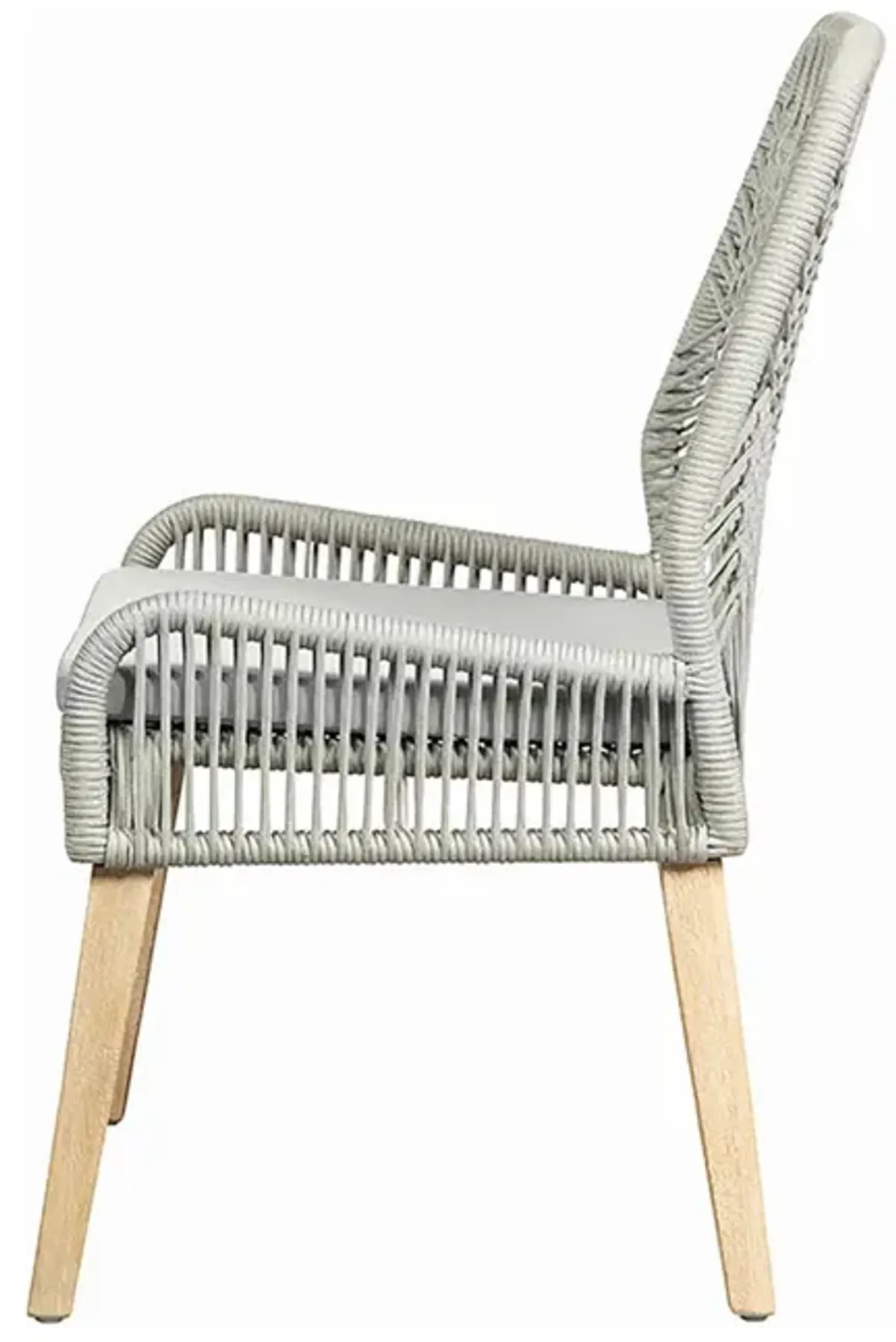 Coaster Nakia Woven Rope Dining Side Chairs Grey