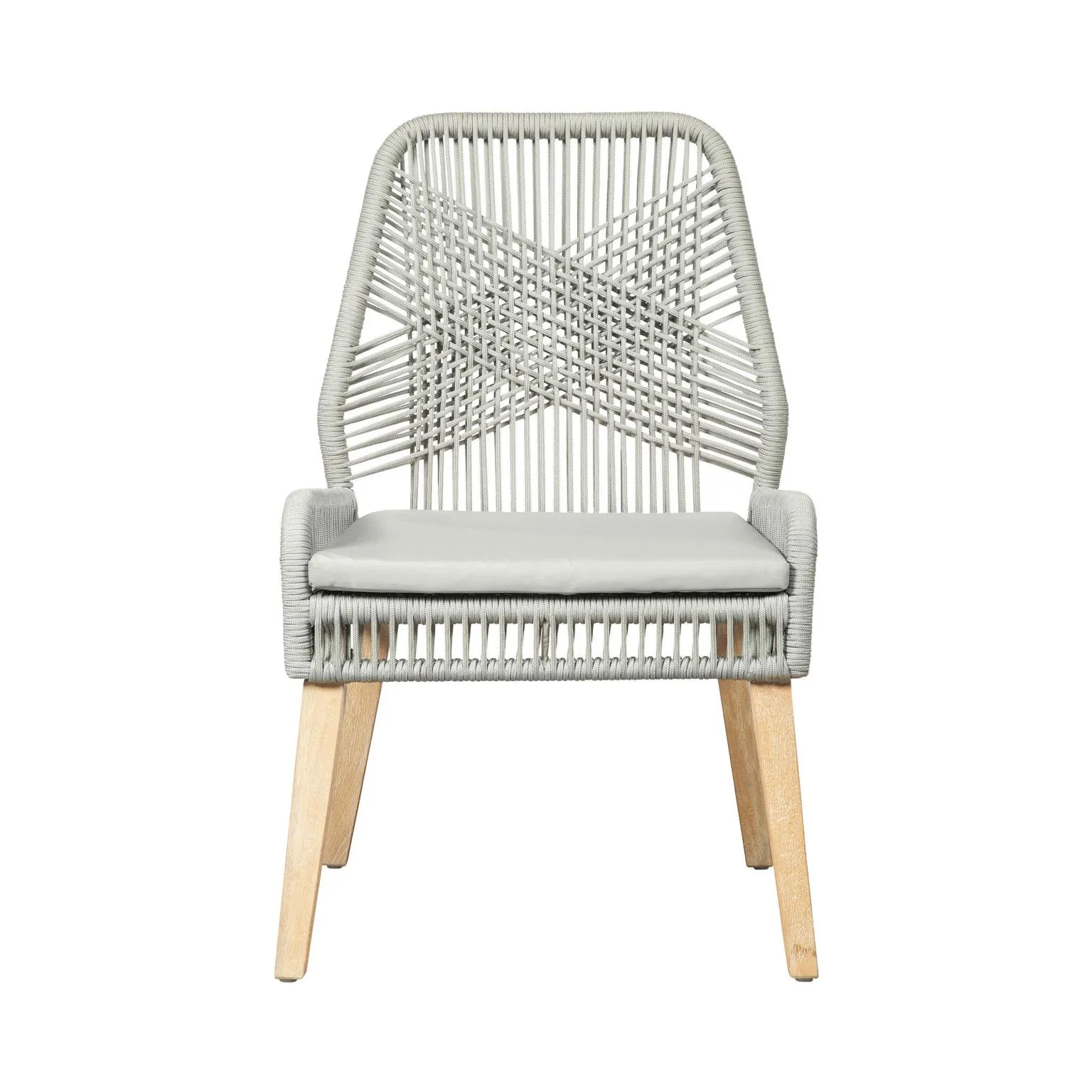 SIDE CHAIR GREY ROPE