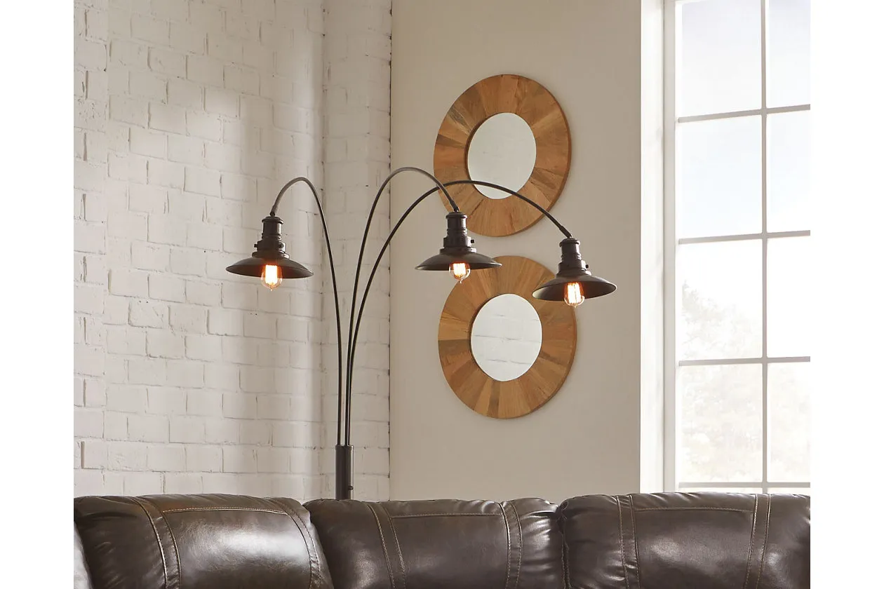 SHERIEL FLOOR LAMP BLACK SIGNATURE DESIGN