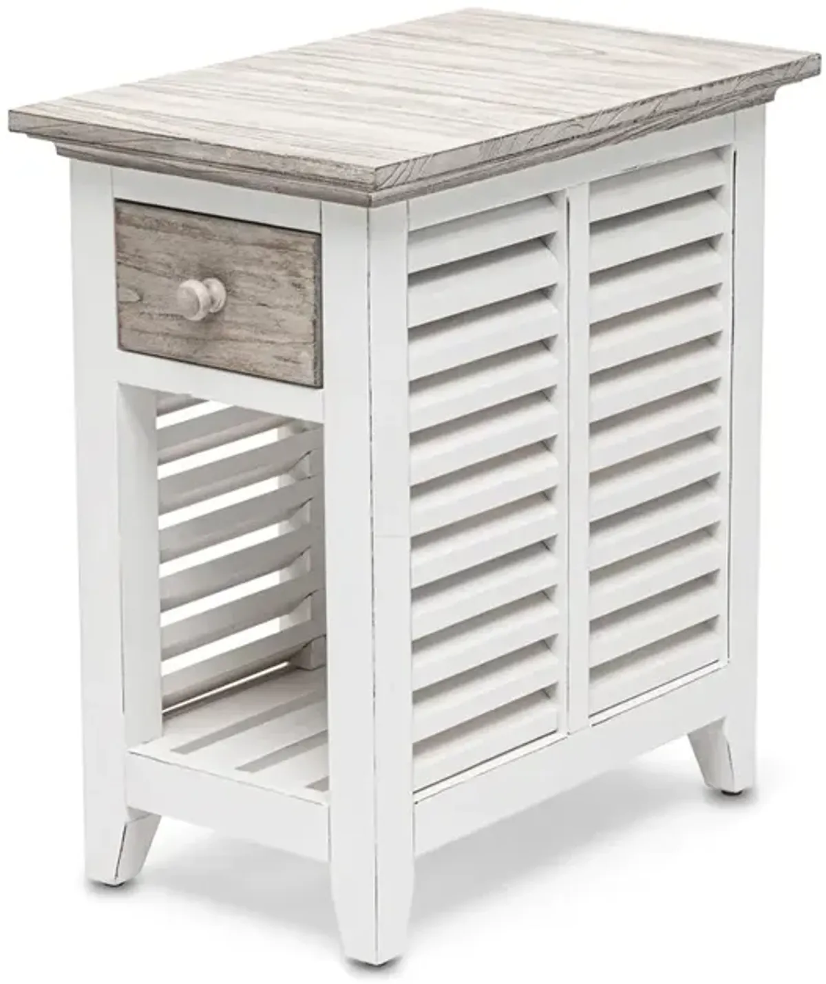 Seawinds Islamorada Chairside Table Dapple Grey Finish