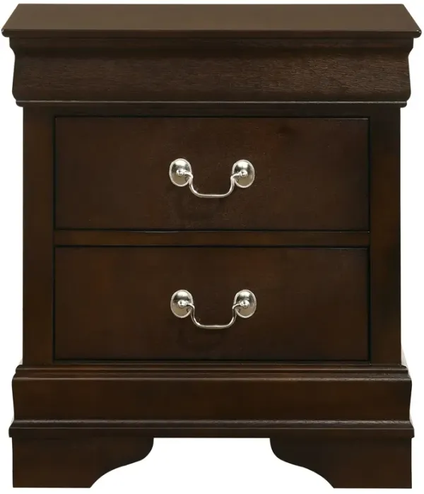 Coaster Louis Philippe 2-Drawer Nightstand Cappuccino