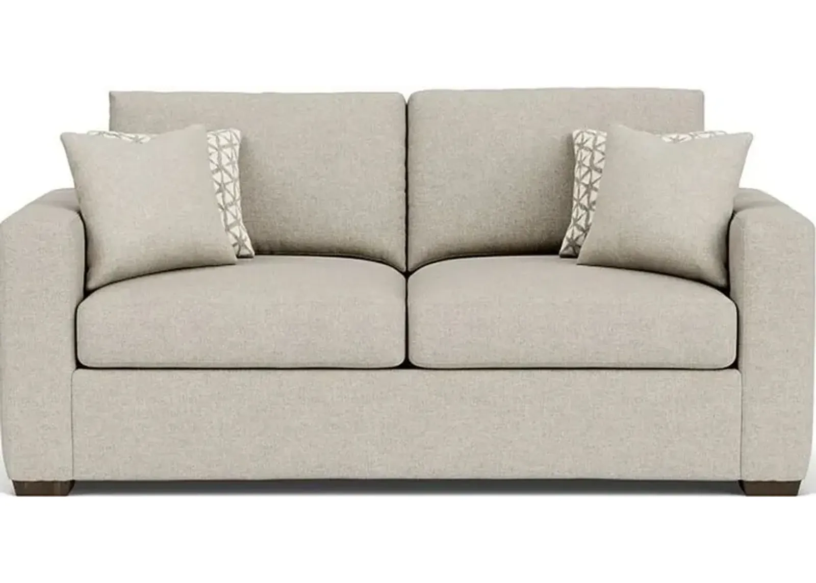 Flexsteel Collins Silver Driftwood Two-Cushion Sofa