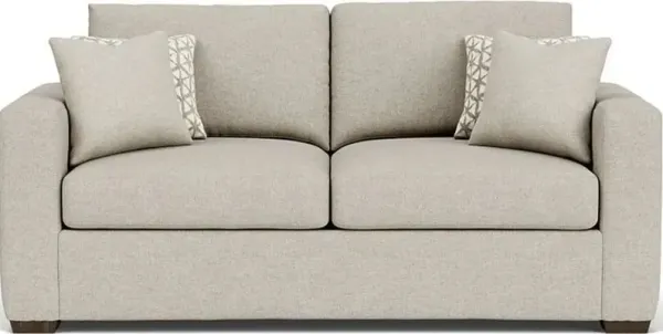 Flexsteel Collins Silver Driftwood Two-Cushion Sofa