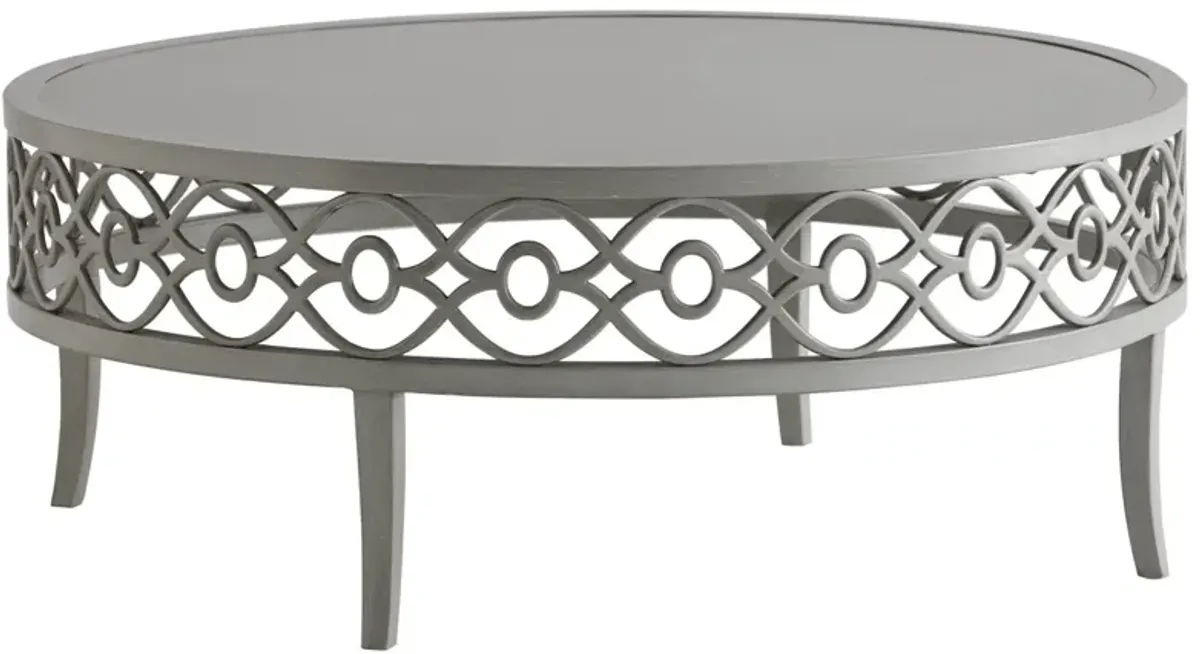 Tommy Bahama Outdoor by Lexington Silver Sands Round Cocktail Coffee Table