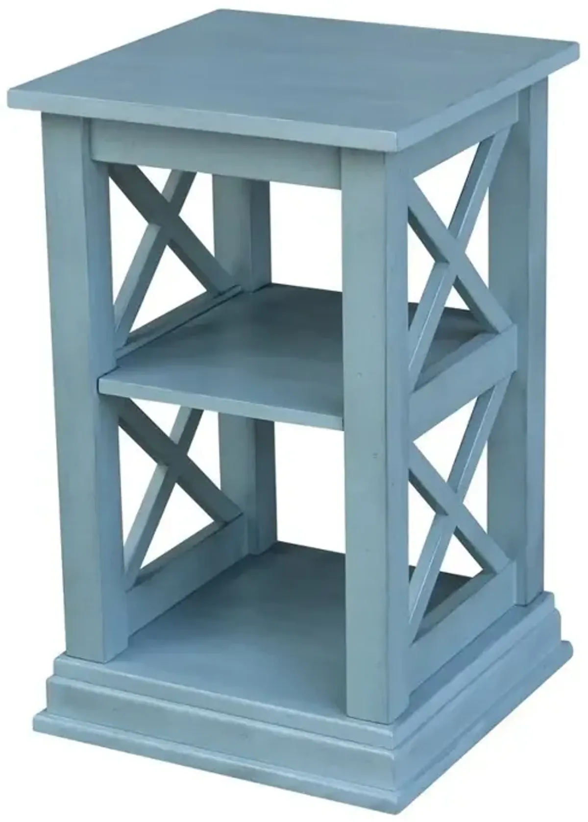 John Thomas Destinations Accent Table in Ocean Blue