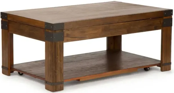 Steve Silver Arusha Lift-Top Cocktail Table In Medium Cherry