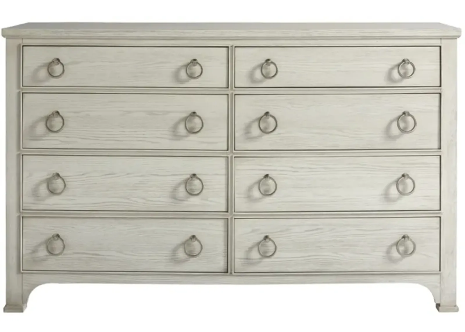 Escape 8-Drawer Dresser In a Sandbar Finish with Antique Bronze Ring Pulls