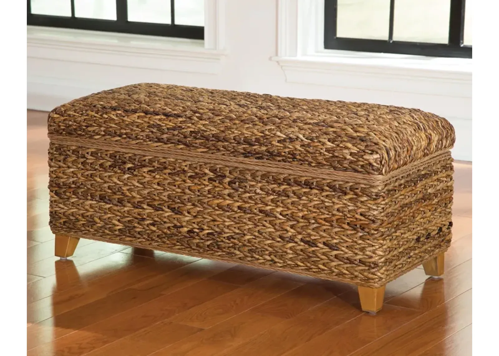 Coaster Laughton Storage Bench Amber