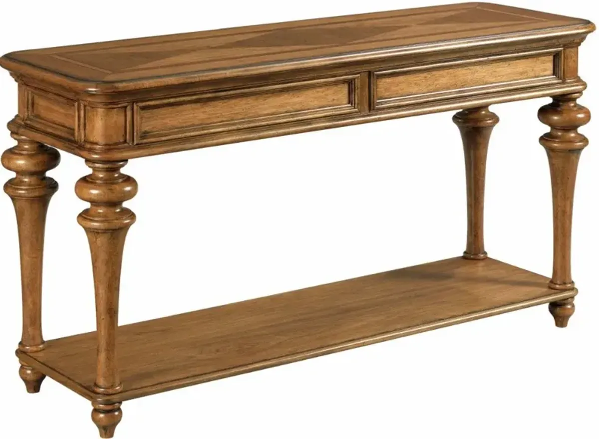 American Drew Berkshire Pearson Warm Cognac Sofa Table