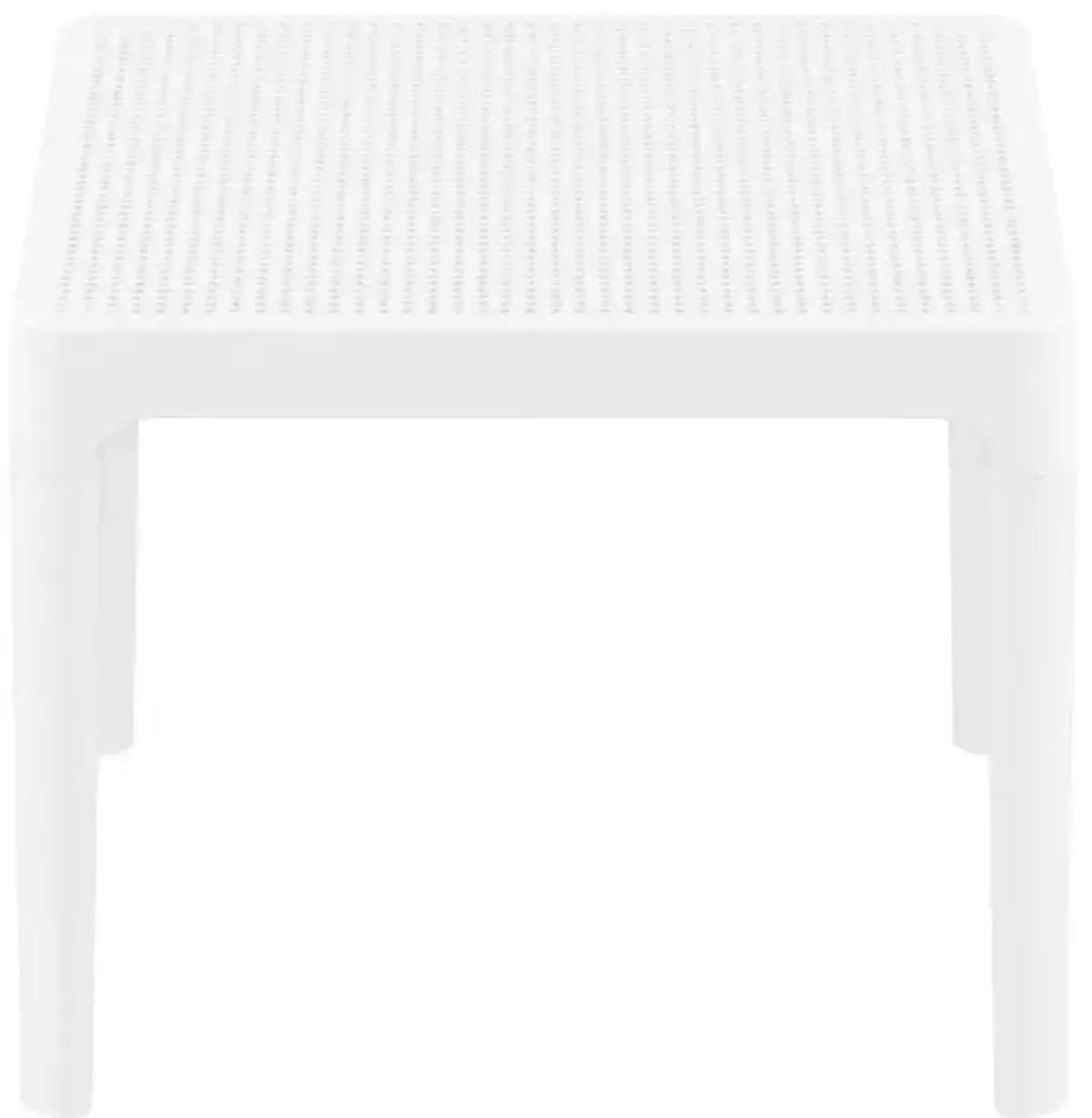 Compamia 24 Inch Outdoor Sky Side Table White