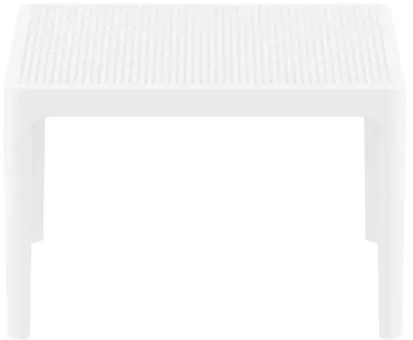 Compamia 24 Inch Outdoor Sky Side Table White