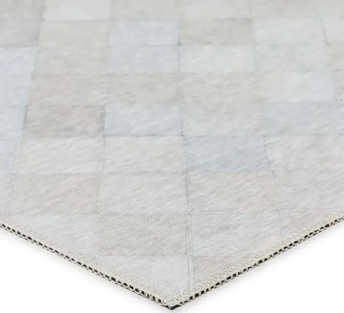 Dalyn Iridescent Patchwork 5'X8' Area Rug in Linen Finish