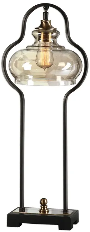 COTULLA AGED BLACK ACCENT LAMP