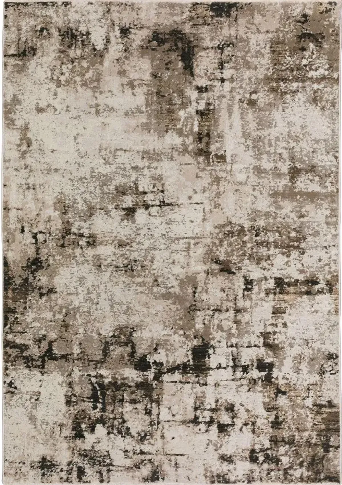 Dalyn Distressed Chic Abstract Artisan 5'X8' Area Rug in Monochrome Palette