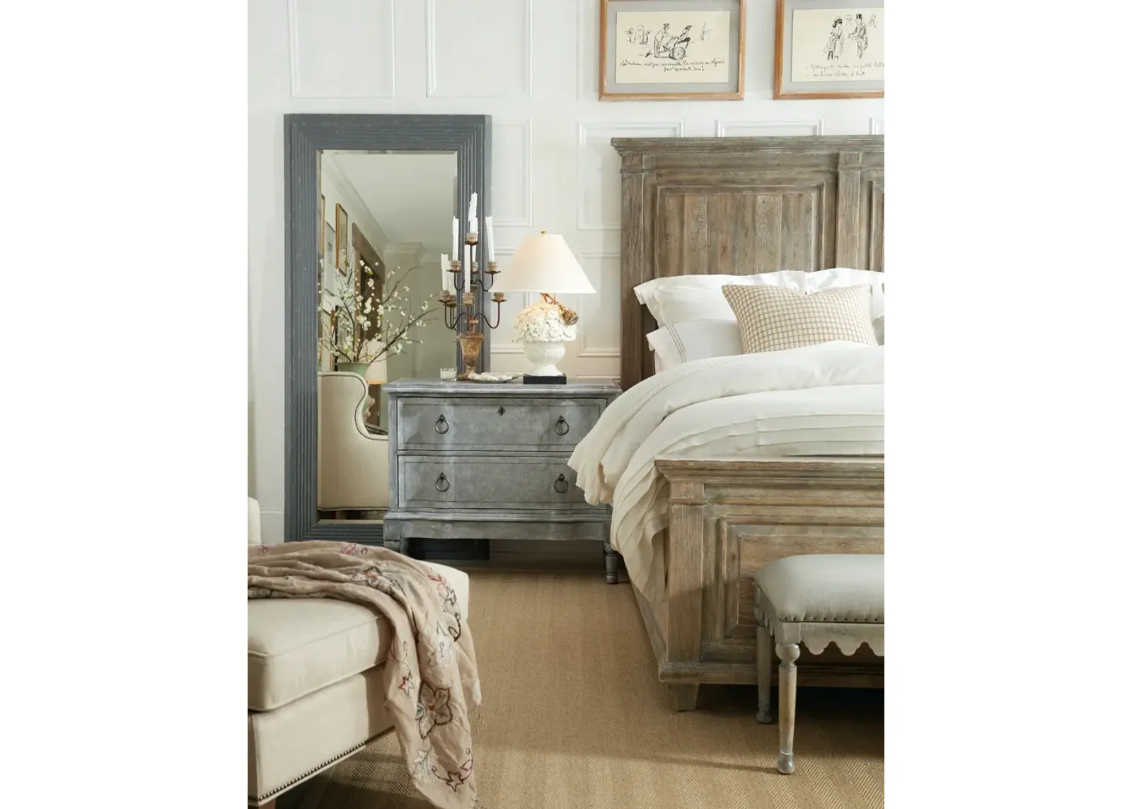 Hooker Furniture Boheme Laurier King Panel Bed