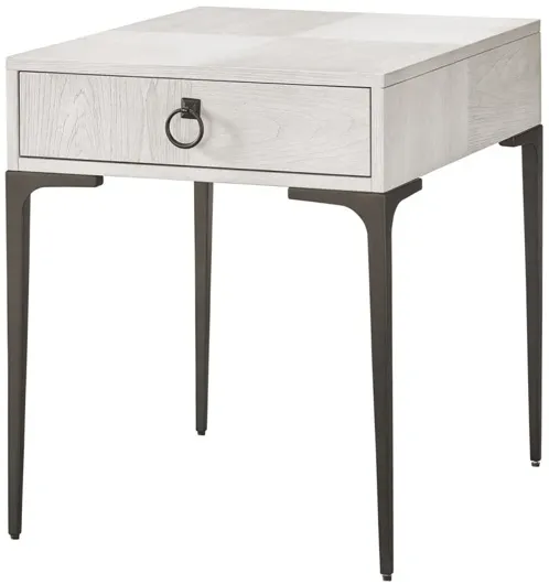 DAHLIA DARK GRAY/LIGHT GRAY SQUARE END TABLE