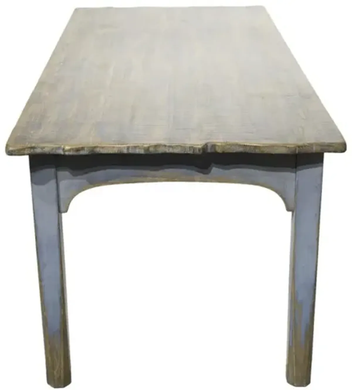 Nest Home Antique Blue Top & Distressed Light Blue Base Amelia Dining Table