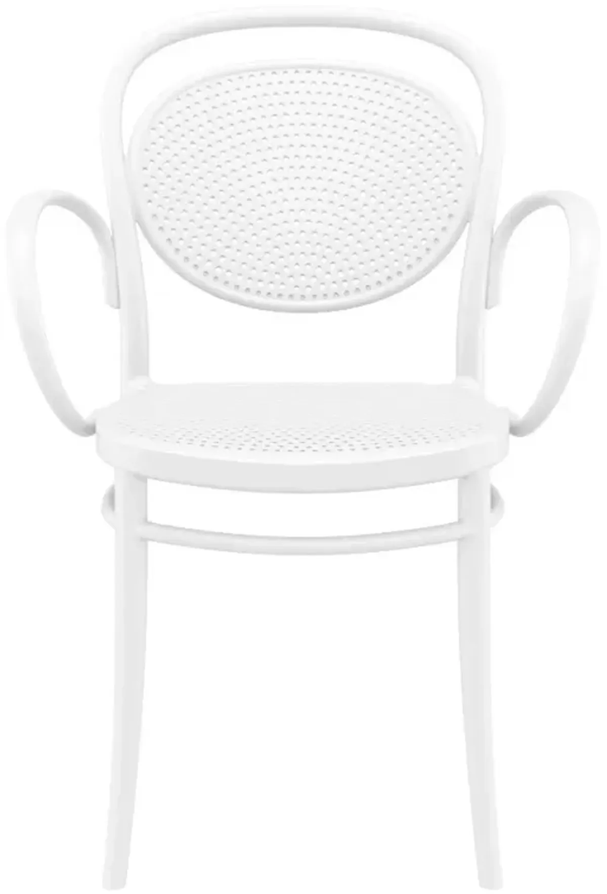 Compamia Marcel XL Resin Outdoor Arm Patio Chair White